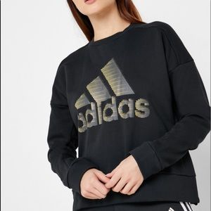 NWT Adidas Snap Side Long Sleeve Sweatshirt L
